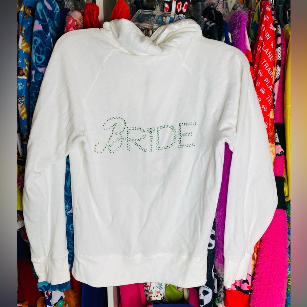 Victoria's Secret White 'Bride' Hoodie